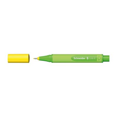Schneider Fineliner 0.4mm Einzelstift langlebig feine Spitze Gelb