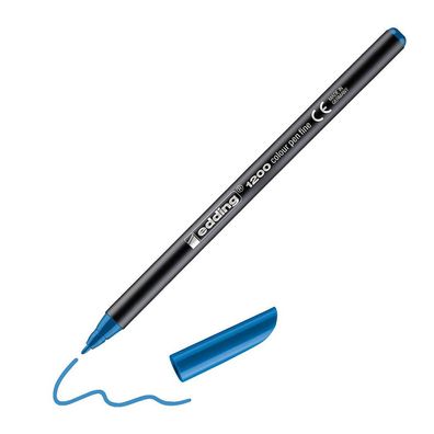Edding 1200 Colorpen metallic silber, Hell-Blau