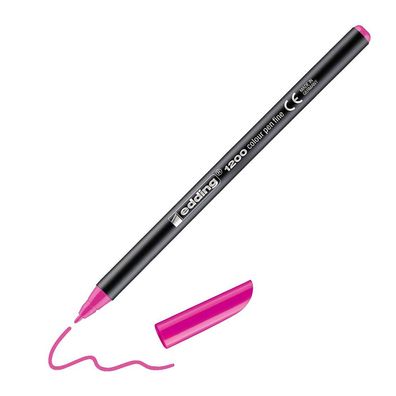 Edding 1200 Colorpen metallic silber, Neon Pink