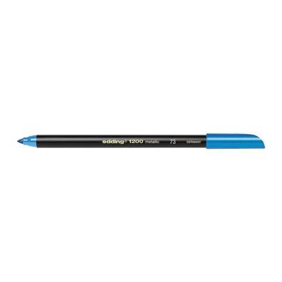 Edding 1200 Colorpen metallic silber, Metallic Blau