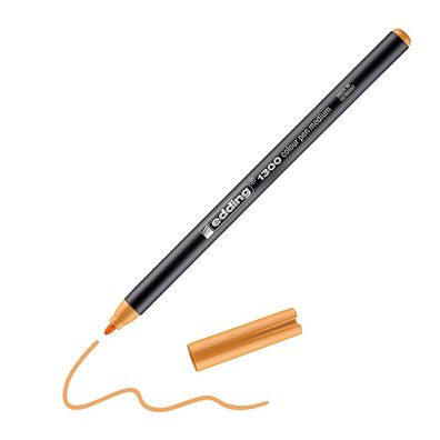 Edding 1300 Fasermaler 2mm, Filzstift Hell-Orange
