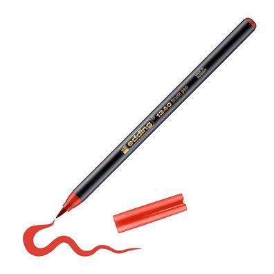 Edding 1340 Pinselstift, flexible Spitze, Rot