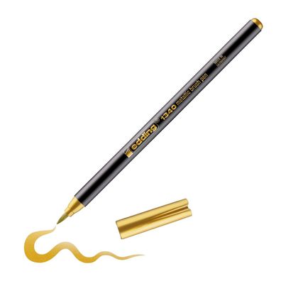 Edding 1340 Pinselstift, flexible Spitze, Gold