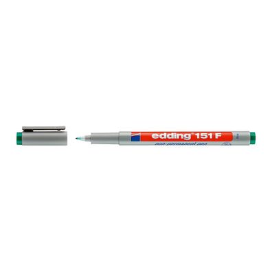 Edding 151 F Non-permanent Pen 0,6mm, Glas, Grün