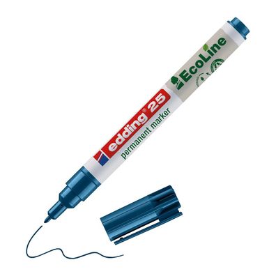 Edding 25 EcoLine Permanentmarker grün, Blau