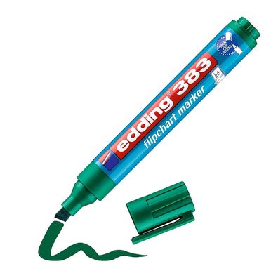 Edding 383 Flipchart-Marker, Keilspitze Grün
