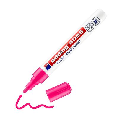 Edding 4095 Kreidemarker, abwischbar, für Neonrosa