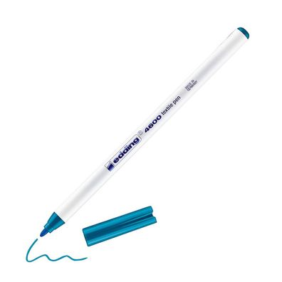 Edding 4600 Textilstift, Stoffmalstift, für Orient-Blue