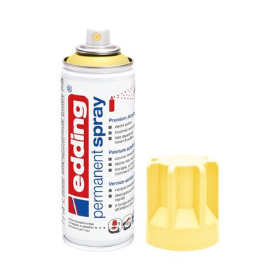 Edding 5200 Permanent Spray 200 ml, viele Pastell Gelb Matt