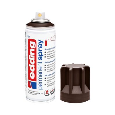Edding 5200 Permanent Spray 200 ml, viele Schokoladenbraun Matt