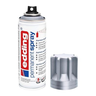 Edding 5200 Permanent Spray 200 ml, viele Silber Matt