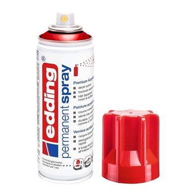Edding 5200 Permanent Spray 200 ml, viele Verkehrsrot Glänzend