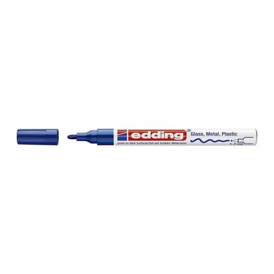 Edding 751 Paintmarker deckend, kreative Anwendungen Blau