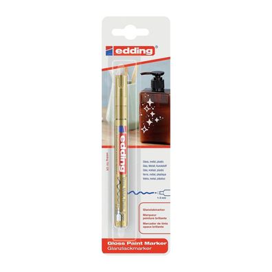 Edding 751 Paintmarker deckend, kreative Anwendungen Gold