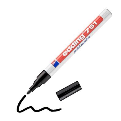 Edding 751 Paintmarker deckend, kreative Anwendungen Schwarz