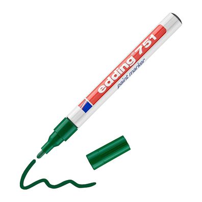 Edding 751 Paintmarker deckend, kreative Anwendungen Grün