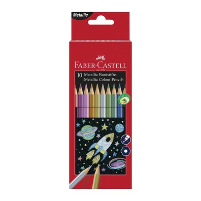 Faber Castell Buntstift Pastellfarben 10er, Pastellbuntstifte Set Pastellfarben