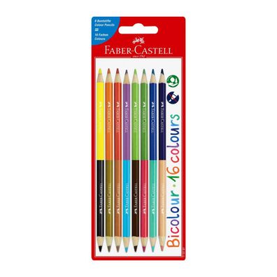 Faber Castell Colour Grip Buntstifte Set 6er, Malstifte Schule Grün