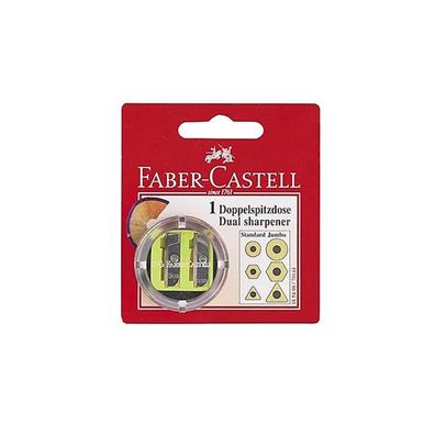 Faber Castell Doppelspitzdose + Radierer, Two Tone
