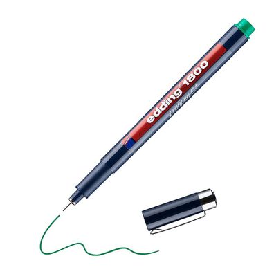 Edding 1800 Präzisionsfeinschreiber 0,25mm, Grün