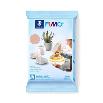 Staedtler FIMO 500g Air Modelliermasse lufttrocknend Basteln Modellieren Blassrosa