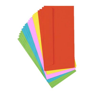 Briefumschläge farbig lang DIN 680 20 Stück