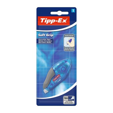 Tipp-Ex Korrekturroller Soft Grip 10 m x 4.2 mm 1er Pack Büro Home Office Schule