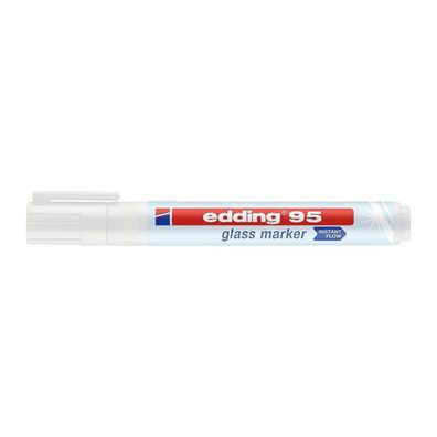 Edding 95 Glasmarker Rundspitze Weiß
