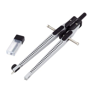 FABER-CASTELL 174472 - Schnellverstellzirkel GRIP 2001 silber