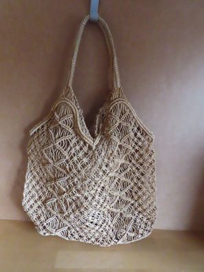 Einkaustasche Einkaufs-Netz Bast/Jute ca.27,5 cm breit