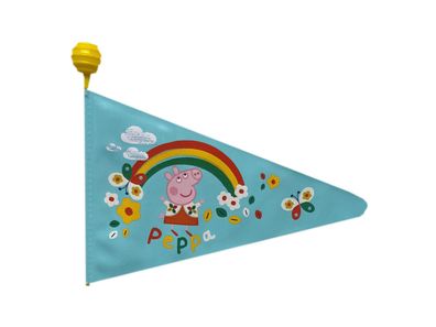 BIKE Fashion Sicherheitswimpel 2-geteilte Ausführu "Peppa Pig"
