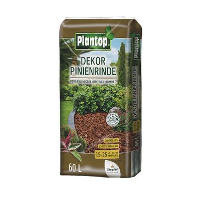 Plantop Dekor Pinienrinde 15-25 mm Bodenhilfsstoff 60 Liter