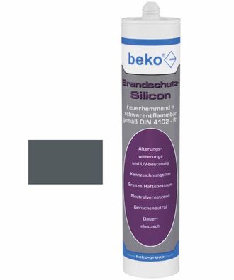Brandschutz-Silicon 310 ml - Farbe: grau