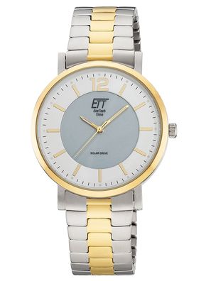 ETT Eco Tech Time Herren-Armbanduhr Solar Zweifarbig EGS-12162-41M