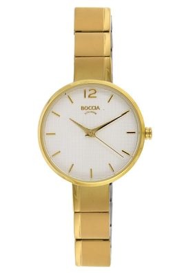 Boccia Damenuhr Quarz Titan Goldfarben 3308-06