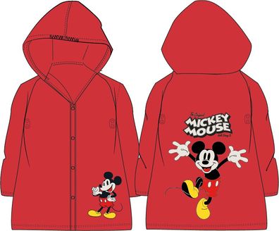 Mickey Mouse Regenjacke dunkelrot für Jungs Größe 122/128 Kind Raincoat Kleidung
