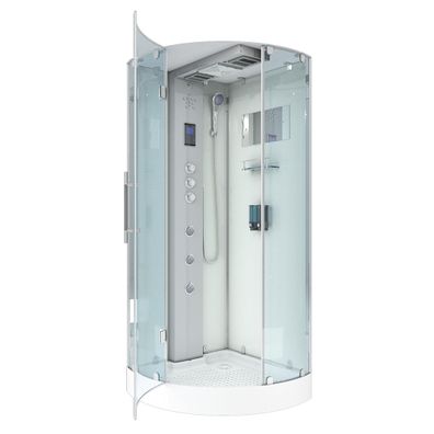 AcquaVapore D37-10L1-ALL Dusche Duschtempel Komplett Duschkabine -Th. 90x90