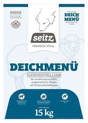 Hunde Trockenfutter Premium vital "Deich Menü" vom Lamm