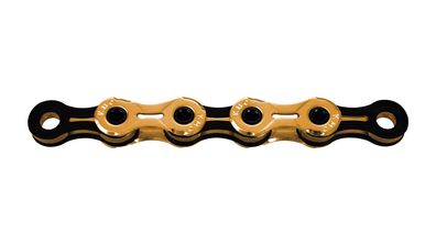 KMC Kette X11SL, 11-fach, 118 Glieder, Ti-N Gold/Black, waxed