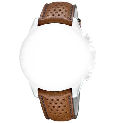 Festina F20561-1 Ersatzband, Wechselband Lederband in braun 22mm