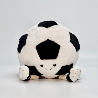 Jellycat Fußball Football Sport Weiß Plüschtier Stofftier Kuscheltier Kinder 31 cm