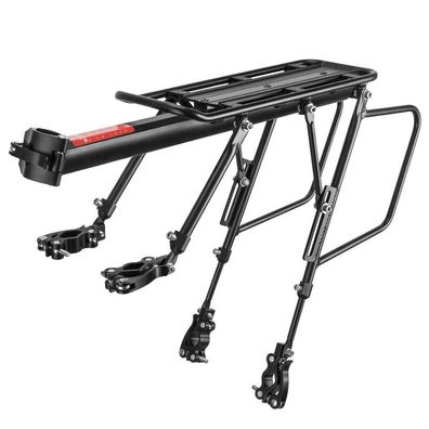 Rockbros Fahrradträger mit Ablage – Schwarz - mit 25 kg Belastung