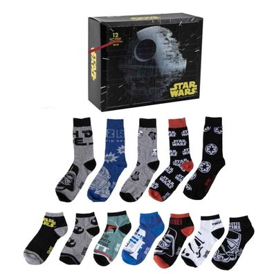 Star Wars Erwachsene Socken 12er Pack Lifestyle Design Größe 38-45