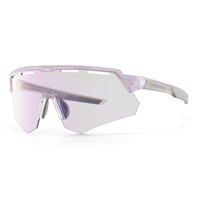 Rockbros Polarisierte Radbrille mit UV-Schutz und Korrektureinsatz - Rosa/Lila Glas