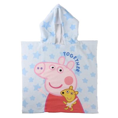 Peppa Pig Kinder Badeponcho 55 × 54 cm 100% Polyester 250 gsm