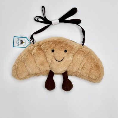Jellycat Amuseables Croissant Umhängetasche Plüschtier Kuscheltier Stofftier 15 cm