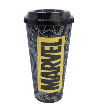Marvel Golden Treasure Trinkbecher 790 ml mit strukturierter Oberfläche und Deckel