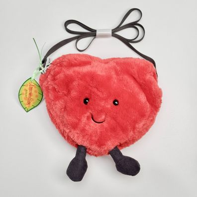 Jellycat Amuseables Heart Herz Umhängetasche Plüschtier Kuscheltier Stofftier 15 cm