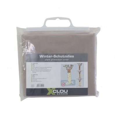 Wintervlies in Braun 1,5 x 5 m – Schutz vor Frost, Wind & Schnee