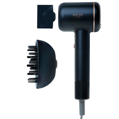 Adler AD 2270 Superseed Haartrockner für alle Haartypen, LED-Display, Blau